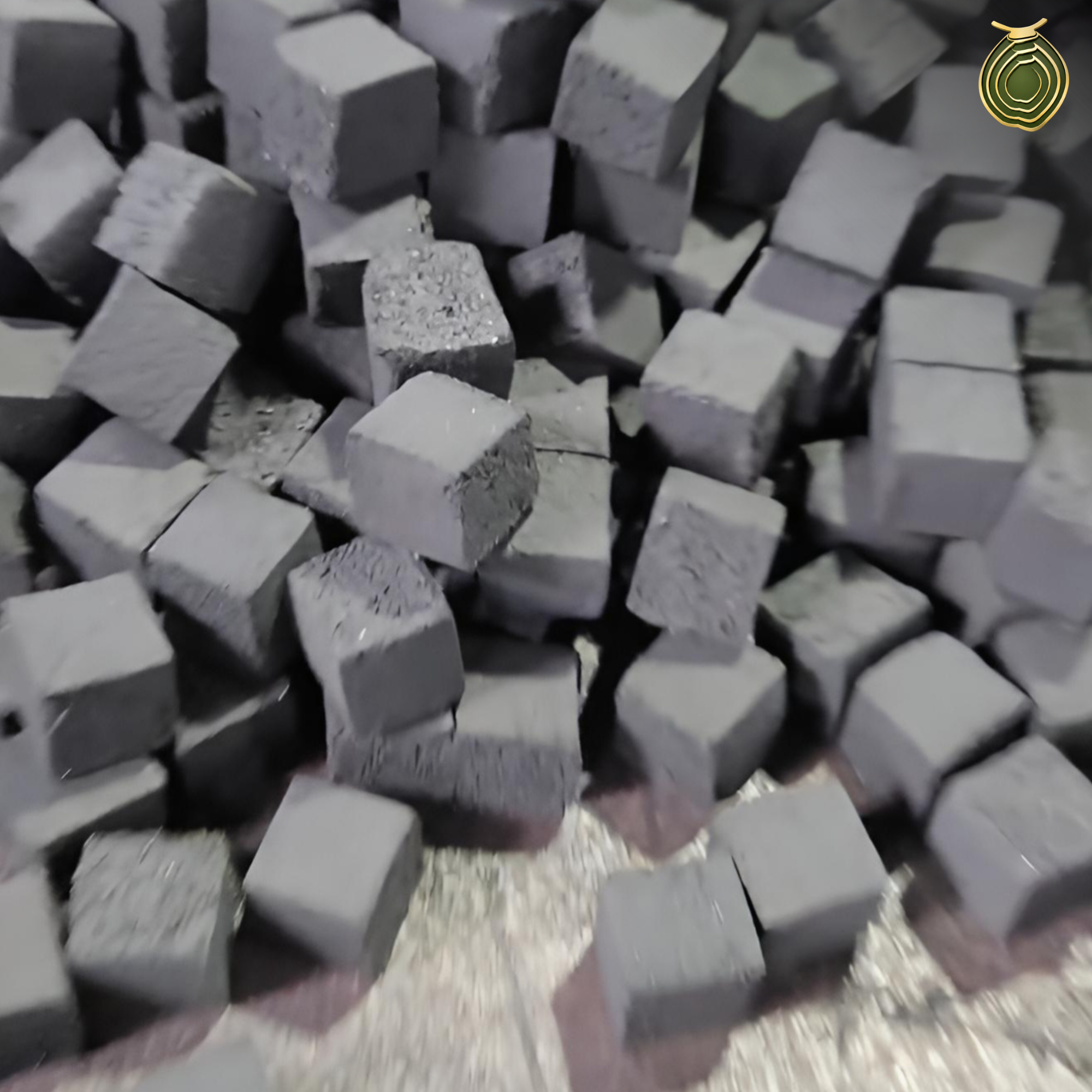 Premium coconut charcoal briquettes from Indonesia for shisha and BBQ export